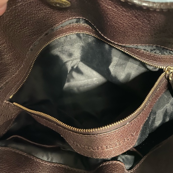 Burberry Brown Leather Shoulder Bag